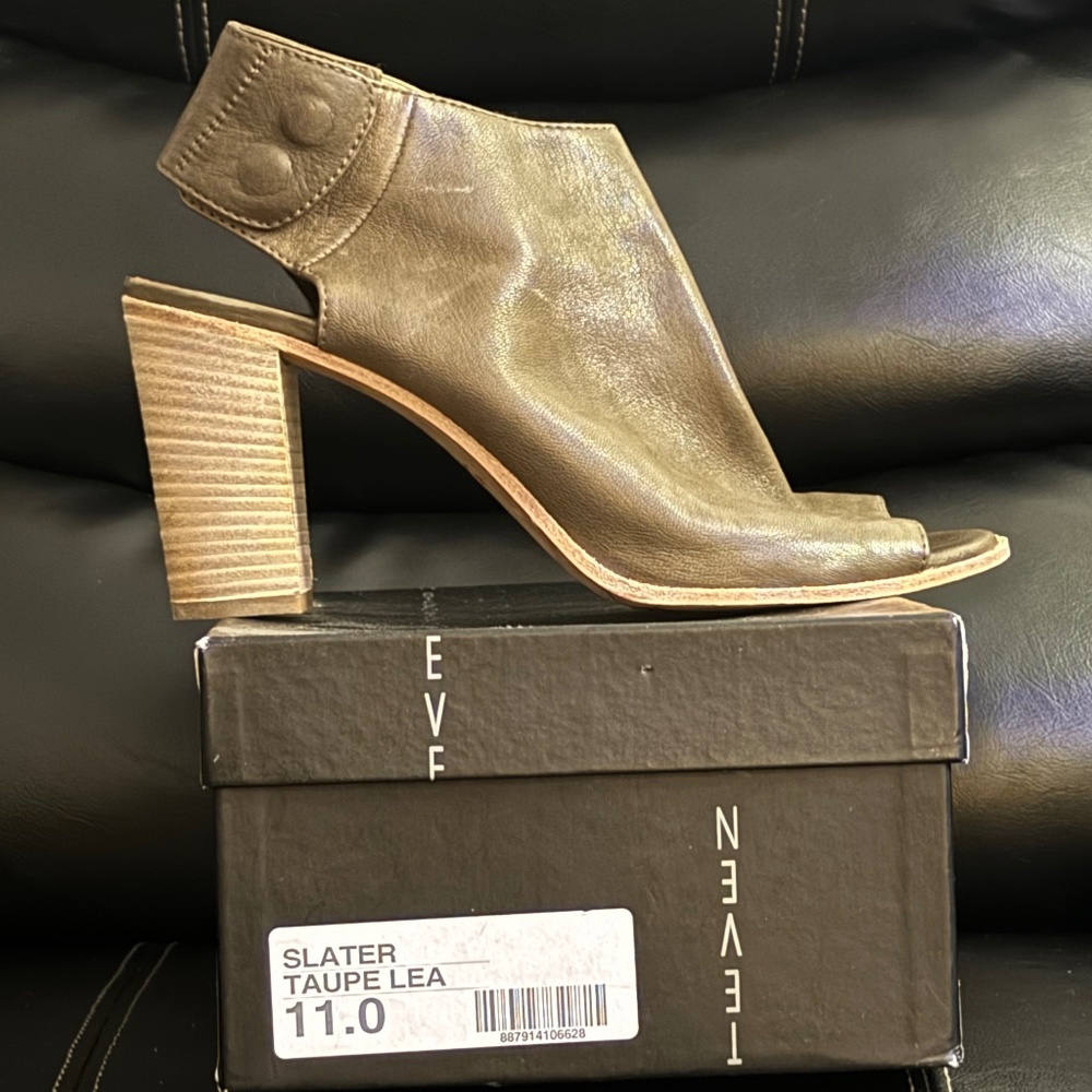 SLATER Taupe Leather Steven by Steve Madden